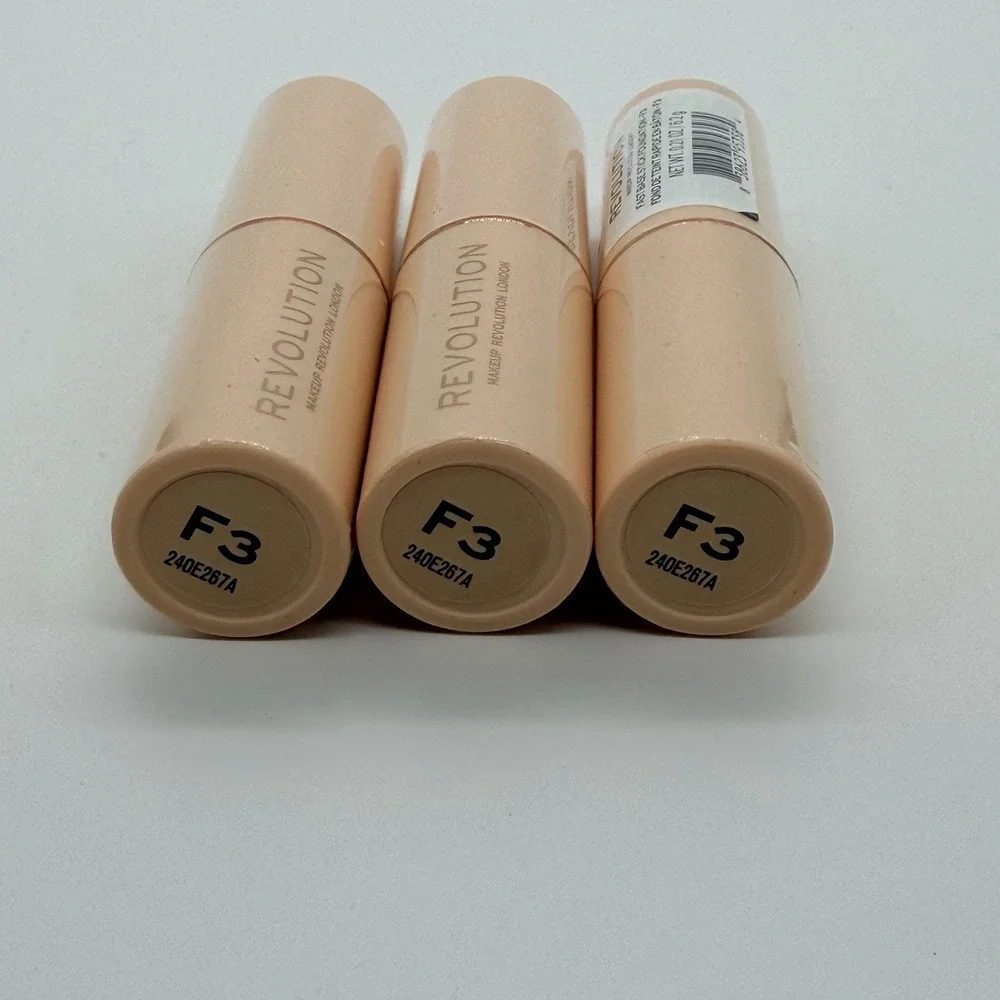 Makeup Revolution Fast Base‎ Stick Foundation 3 Sticks London Makeup Included